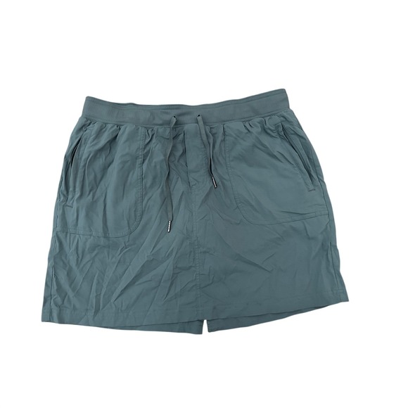 LL Bean Vista Camp Womens Green Skort, Lined/Pockets Size Large - Picture 2 of 5